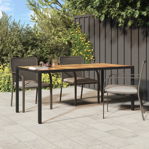 Tuintafel Poly Rattan En Acaciahout