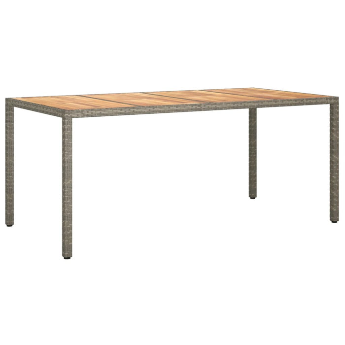 Tuintafel Poly Rattan En Acaciahout