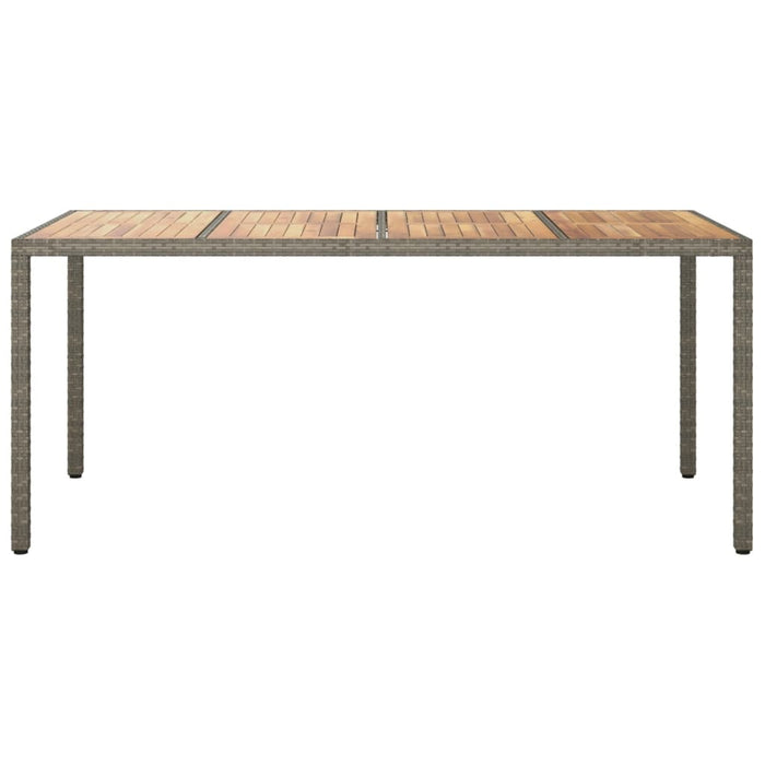 Tuintafel Poly Rattan En Acaciahout