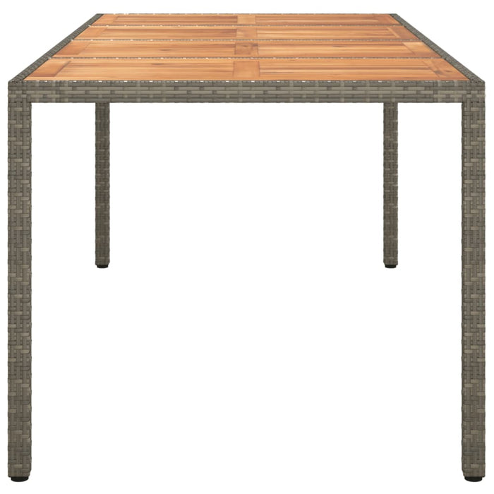 Tuintafel Poly Rattan En Acaciahout