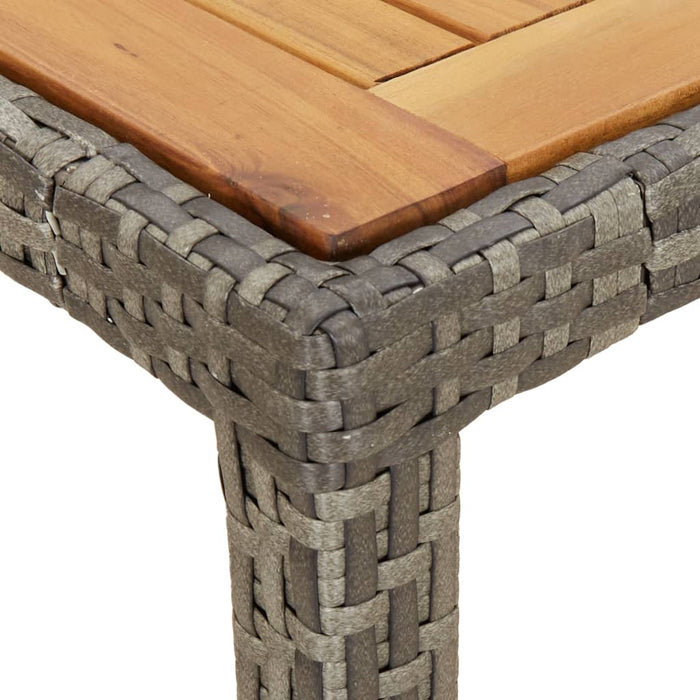 Tuintafel Poly Rattan En Acaciahout