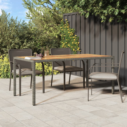 Tuintafel Poly Rattan En Acaciahout