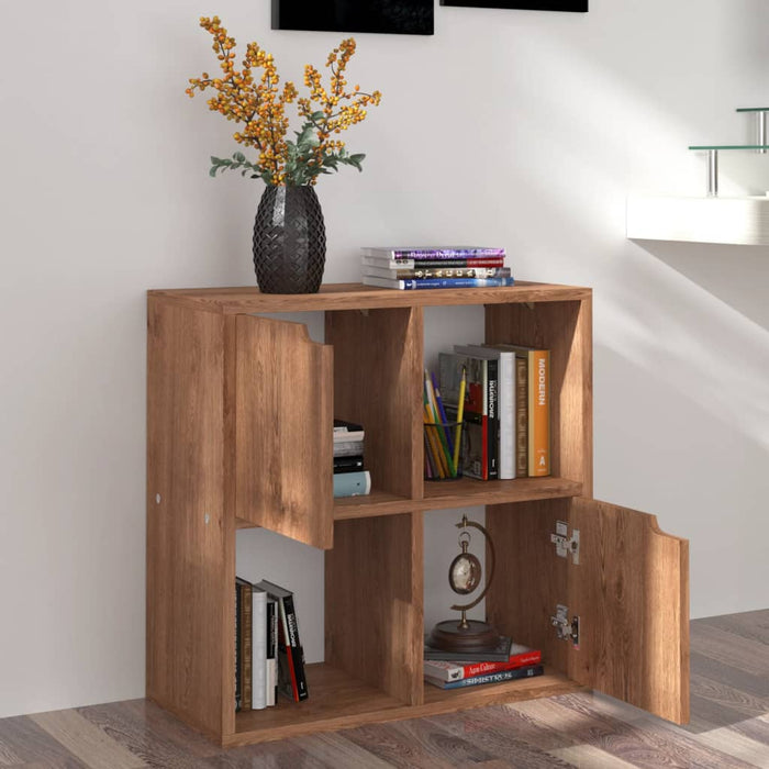 Boekenkast 60X27,5X59,5 Cm Bewerkt Hout Ig