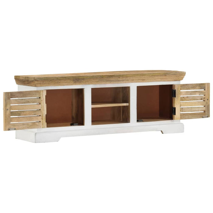 Tv-Meubel 110X30X40 Cm Massief Mangohout