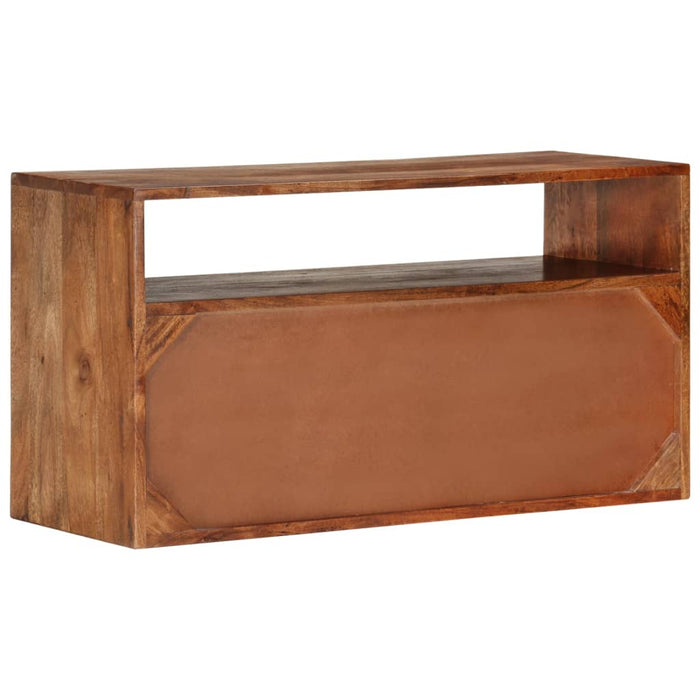 Tv-Meubel 80X30X42 Cm Massief Acaciahout