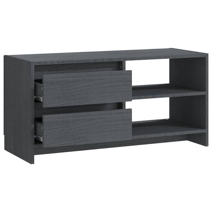 Tv-Meubel 80X3X39 Cm Massief Grenenhout