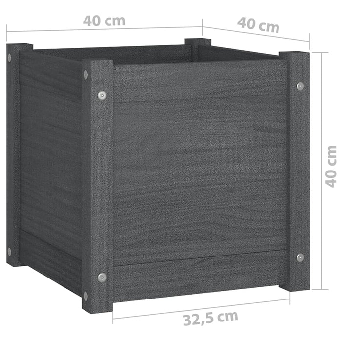 Plantenbak 40X40X40 Cm Massief Grenenhout