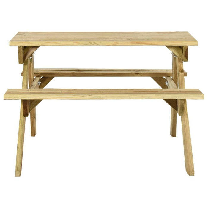 Picknicktafel Met Banken 110X123X73 Cm Geïmpregneerd Grenenhout