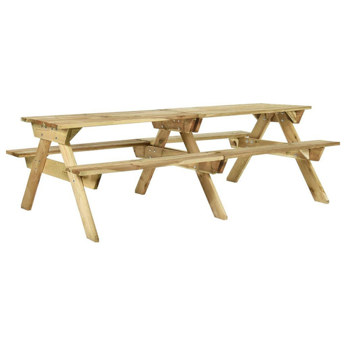 Picknicktafel Met Banken 110X123X73 Cm Geïmpregneerd Grenenhout