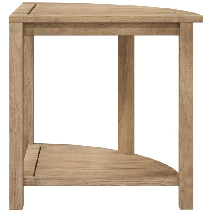 Badkamertafel 45X45X45 Cm Massief Teakhout Zwart En Bruin