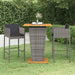 Tuinbarset Met Kussens Poly Rattan