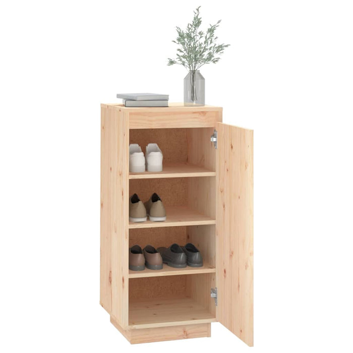 Schoenenkast 35X35X80 Cm Massief Grenenhout Naturel