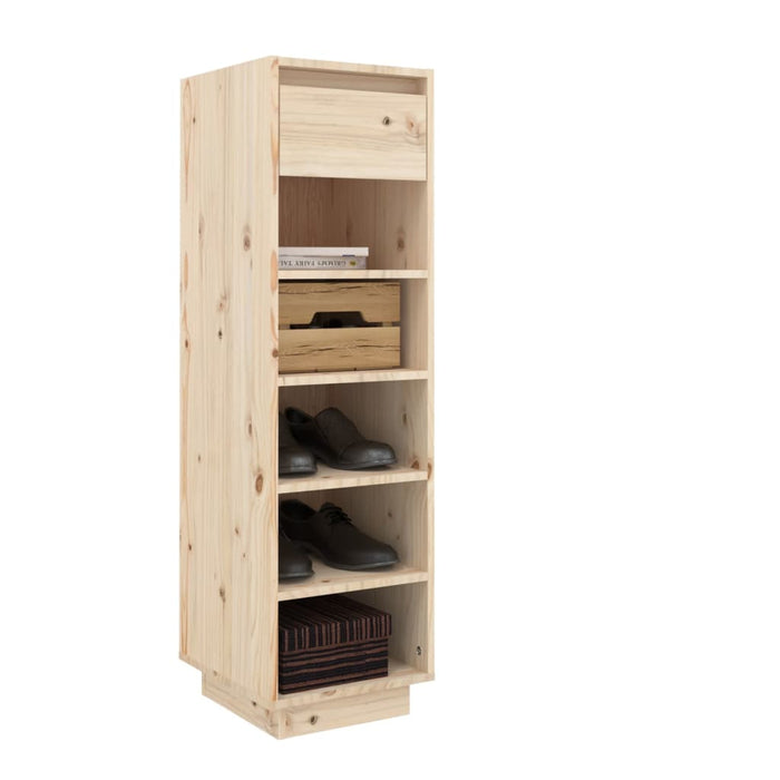 Schoenenkast 30X34X05 Cm Massief Grenenhout Naturel