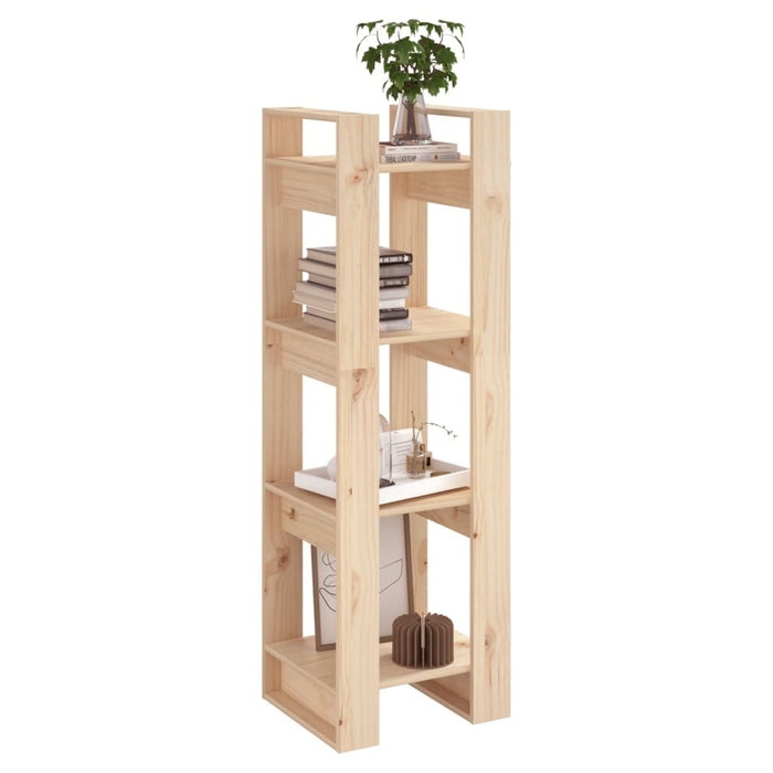 Boekenkast/Kamerscherm 4X35X25 Cm Massief Grenenhout