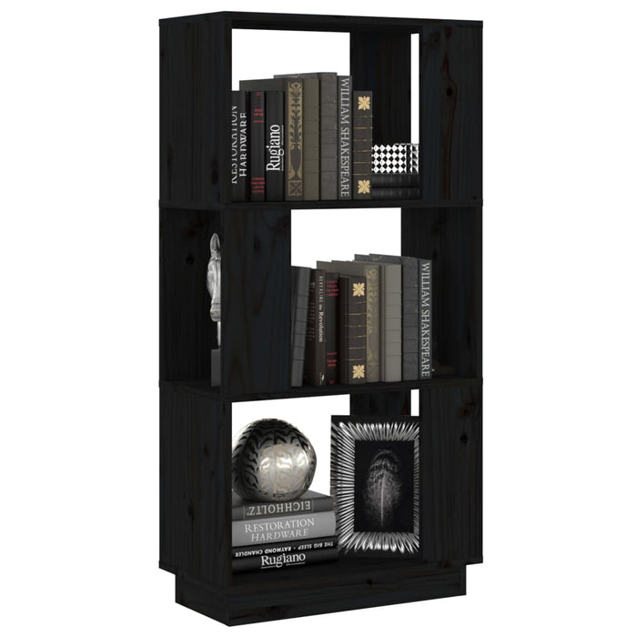 Boekenkast/Kamerscherm 5X25X0 Cm Massief Grenenhout