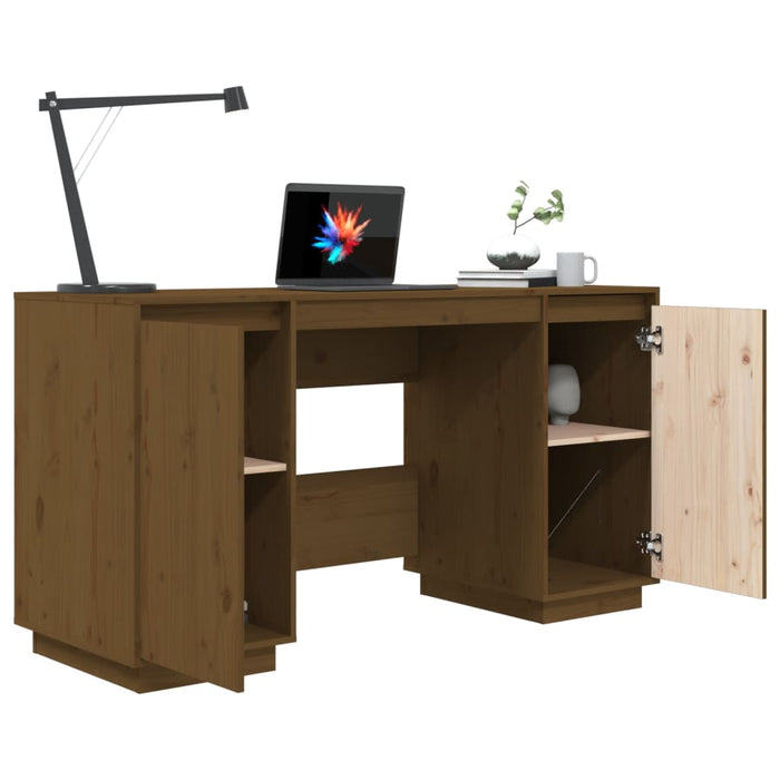 Bureau 140X50X75 Cm Massief Grenenhout