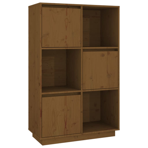 Hoge Kast 74X35X117 Cm Massief Grenenhout