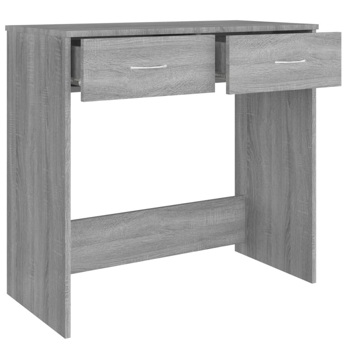 Bureau 80X40X75 Cm Bewerkt Hout Eikenkleurig