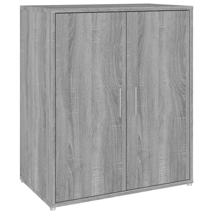 Schoenenkast 60X35X70 Cm Bewerkt Hout Eikenkleurig Grijs Sonoma