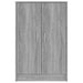 Schoenenkast 60X35X92 Cm Bewerkt Hout Eikenkleurig Grijs Sonoma