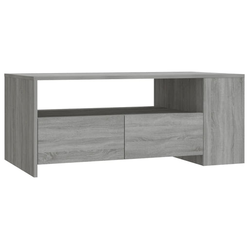 Salontafel 102X55X42 Cm Bewerkt Hout Eikenkleurig