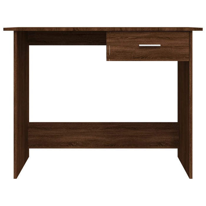 Bureau 100X50X76 Cm Bewerkt Hout Bruin Eikenkleur