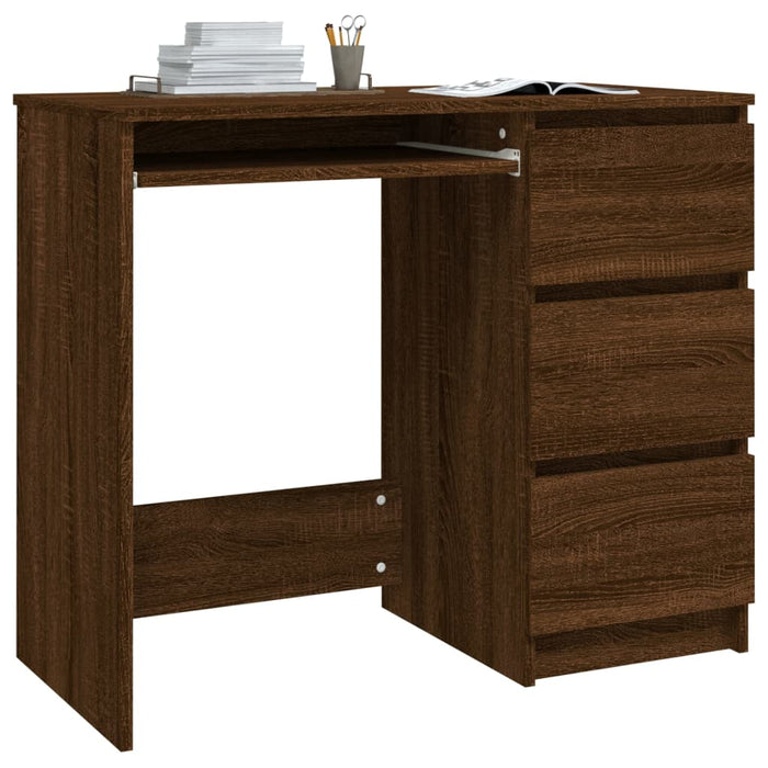 Bureau 90X45X76 Cm Bewerkt Hout