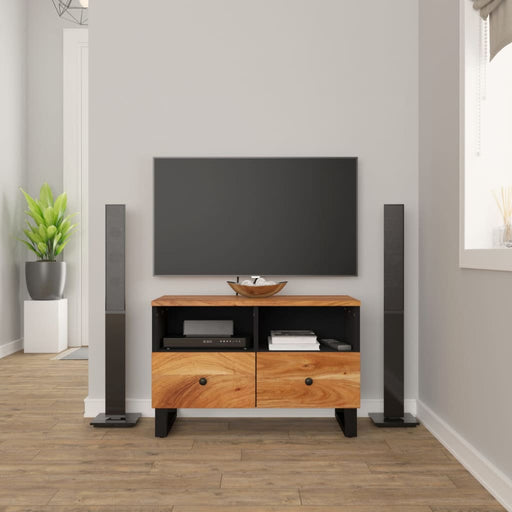 Tv-Meubel 70X33X46Cm Massief Teruggewonnen Hout