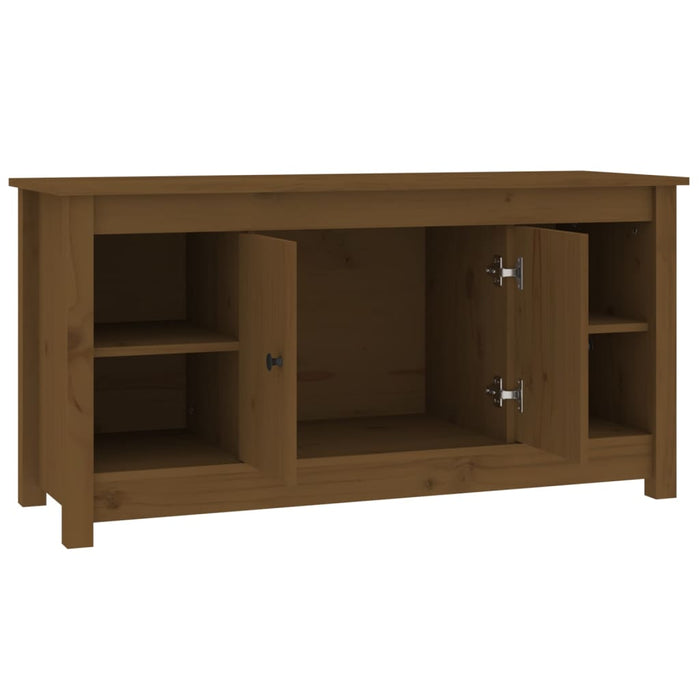 Tv-Meubel 103X36,5X52 Cm Massief Grenenhout