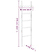 Handdoekenladder 170 Cm Massief Walnotenhout