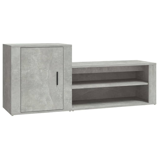 Schoenenkast 30X35X54 Cm Bewerkt Hout Betongrijs