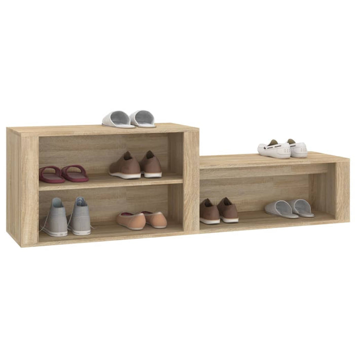 Schoenenkast 50X35X45 Cm Bewerkt Hout Kleurig Sonoma Eiken