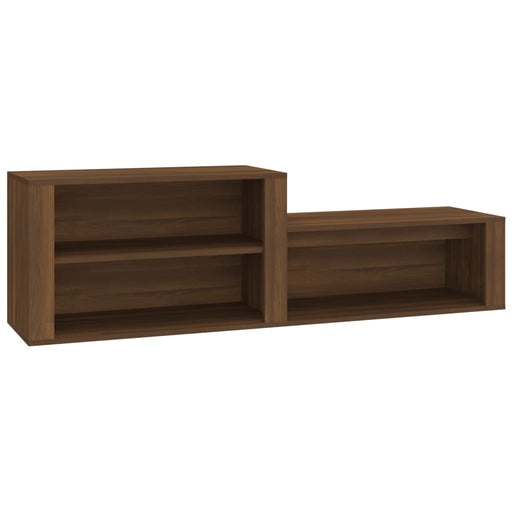 Schoenenkast 50X35X45 Cm Bewerkt Hout Bruin Eikenkleur Bruineiken