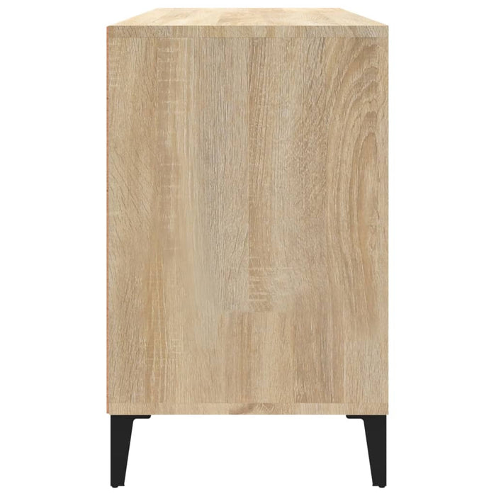 Schoenenkast 02X36X60 Cm Bewerkt Hout Kleurig Sonoma Eiken