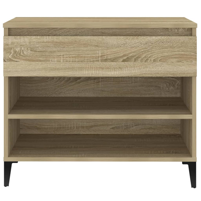 Schoenenkast 70X36X60 Cm Bewerkt Hout Kleurig Sonoma Eiken