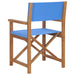 Regisseursstoelen 2 St Massief Teakhout Blauw