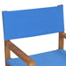 Regisseursstoelen 2 St Massief Teakhout Blauw