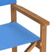 Regisseursstoelen 2 St Massief Teakhout Blauw