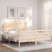 Bedframe Met Hoofdbord Massief Hout