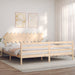 Bedframe Met Hoofdbord Massief Hout