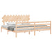 Bedframe Met Hoofdbord Massief Hout