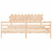 Bedframe Met Hoofdbord Massief Hout