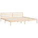 Bedframe Met Hoofdbord Massief Hout