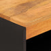 Dressoir 60X33,5X75 Cm Massief Mangohout Bruin En Zwart