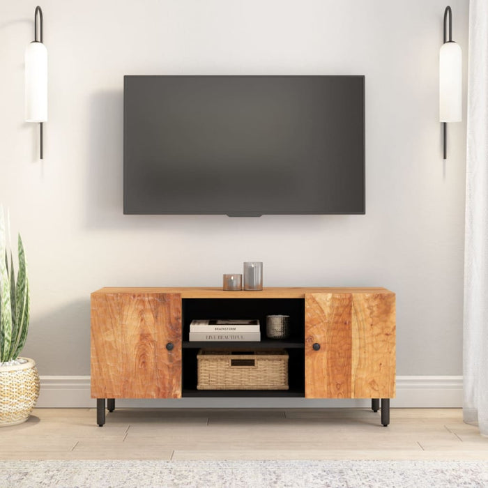 Tv-Meubel 105X33X46 Cm Massief Acaciahout