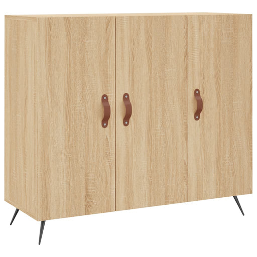 Dressoir 90X34X80 Cm Bewerkt Hout Kleurig