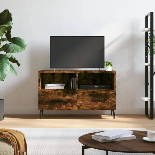 Tv-Meubel 80X36X50 Cm Bewerkt Hout Kleurig