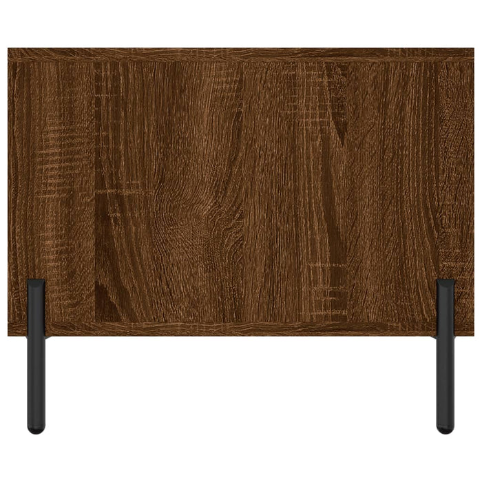 Salontafel 102X50X40 Cm Bewerkt Hout Bruin Eikenkleur