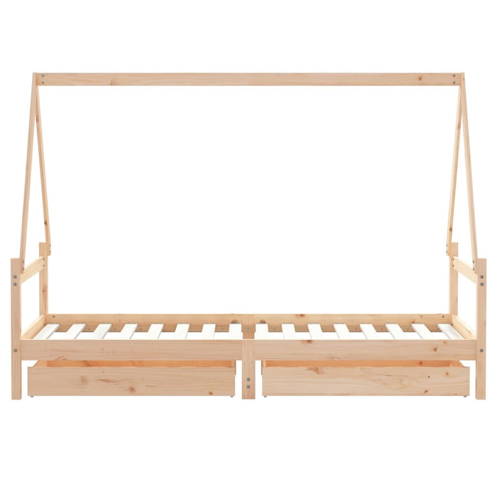 Kinderbedframe Massief Grenenhout