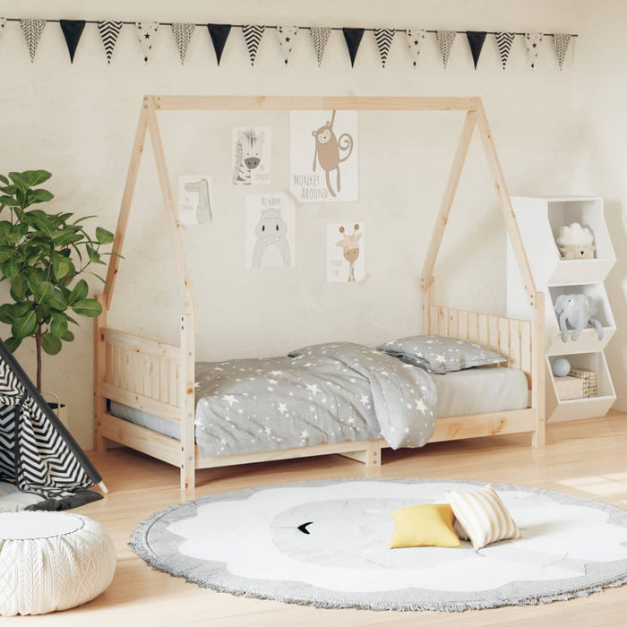 Kinderbedframe Massief Grenenhout